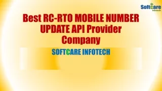 best rc rto mobile number update api provider company