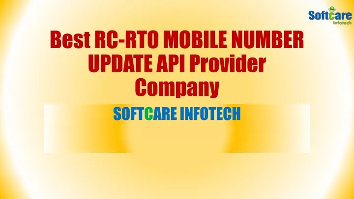 best rc rto mobile number update api provider company