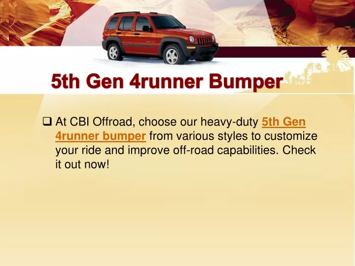5th gen 4runner bumper