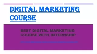 Best Digital Marketing Course - 100% Placement Assistance
