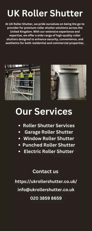 Secure Your Garage with Premium Roller Shutter Systems
