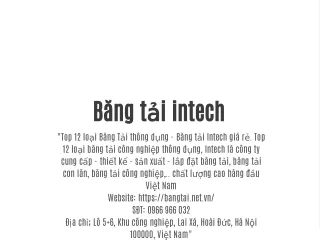 Băng tải intech