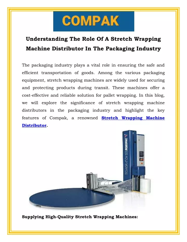 understanding the role of a stretch wrapping