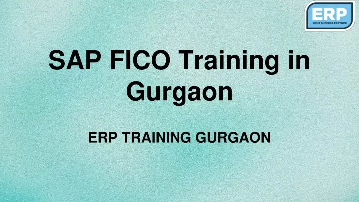 sap fico training in gurgaon