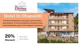 The Divine Homestay - Hotel In Dhanaulti