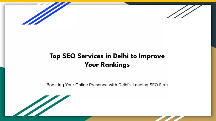 top seo services in delhi to improve your rankings