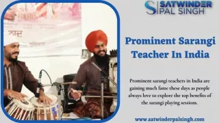 Prominent Sarangi Teacher In India