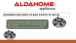 Washing Machine Spare Parts in New Delhi