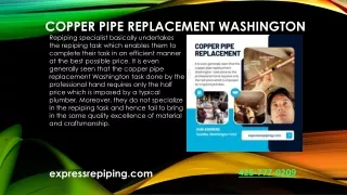 Water pipes repair Washington