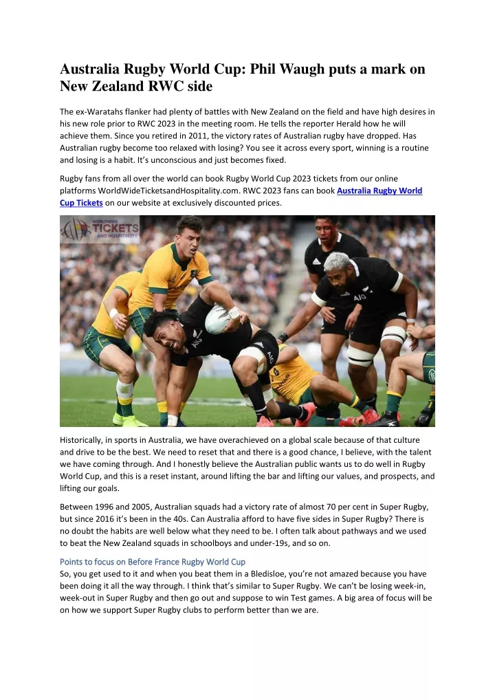 australia rugby world cup phil waugh puts a mark