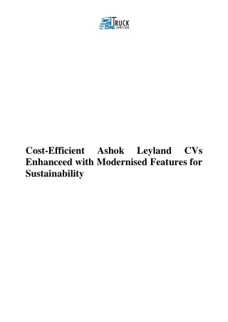 cost efficient enhanceed with modernised features
