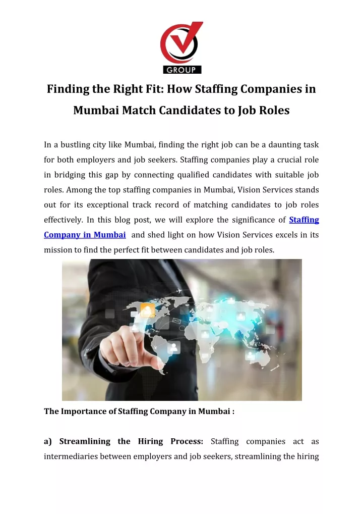 finding the right fit how staffing companies in
