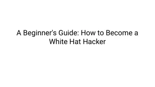 a beginner s guide how to become a white