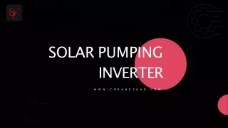 Solar Pumping Inverter