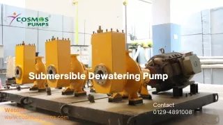 Submersible Dewatering Pumps - Cosmos Pumps