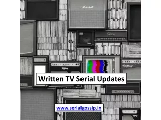 The Past, Present, and Future of Indian TV Serials