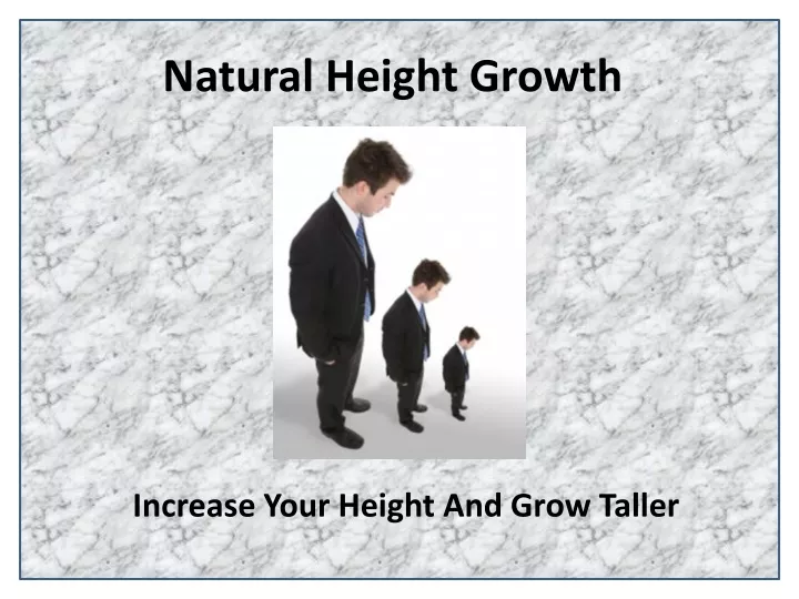 natural height growth
