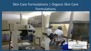Organic Skin Care Formulations