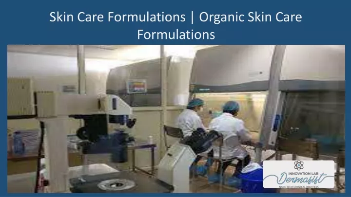 skin care formulations organic skin care