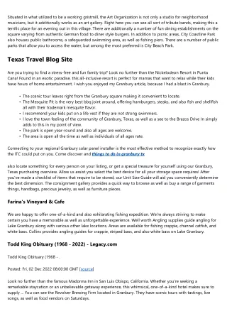 Granbury, Tx Traveling Overview The Best Things To Do With Your Family