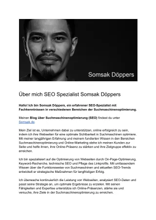 Über mich SEO Spezialist Somsak Döppers - PDF