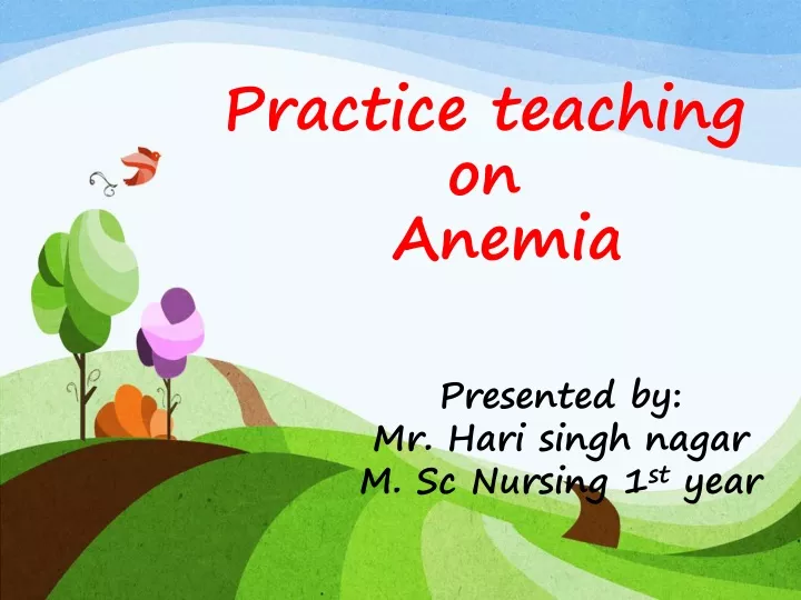 practice teaching on anemia