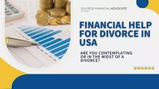 Financial Help For Divorce in USA