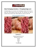 Meat Packaging Solutions  Trianglepackage.com - slide 1
