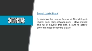 somali lamb shank experience the unique flavour