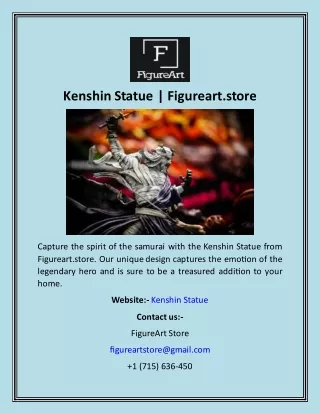 kenshin statue figureart store