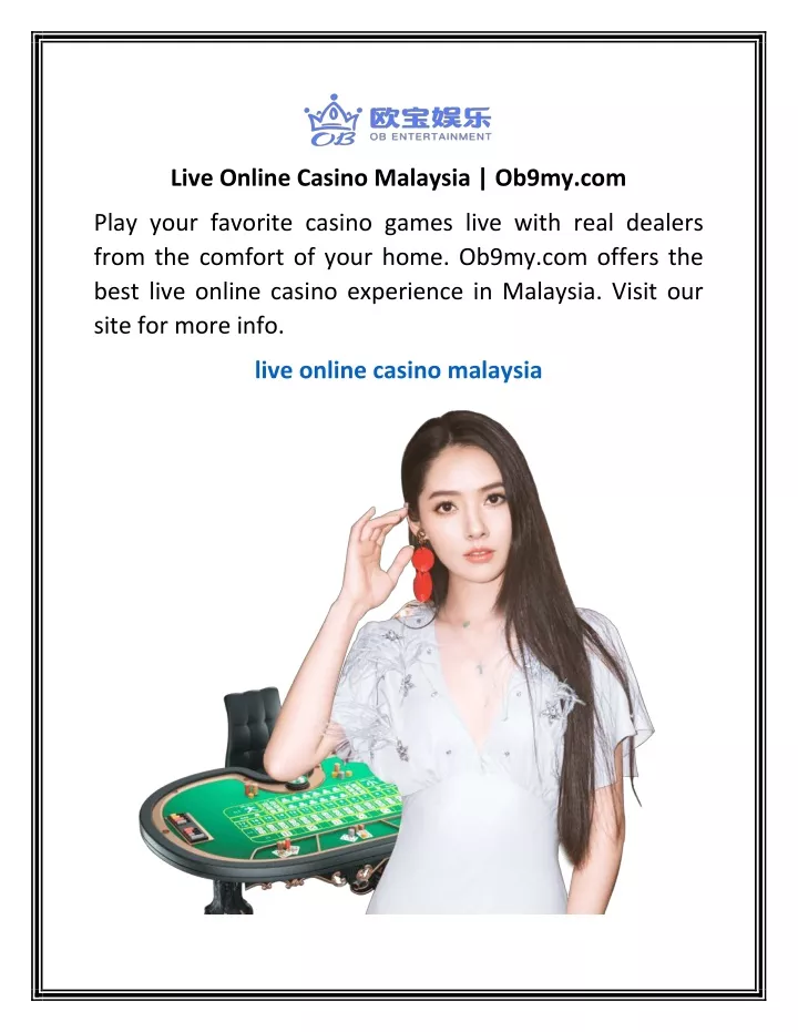 live online casino malaysia ob9my com