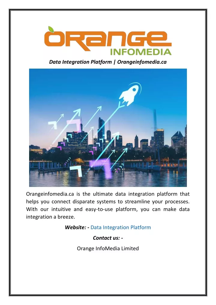 data integration platform orangeinfomedia ca