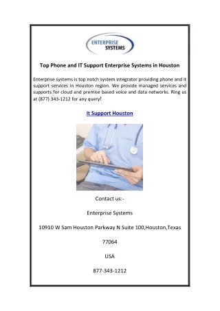 top phone and it support enterprise systems