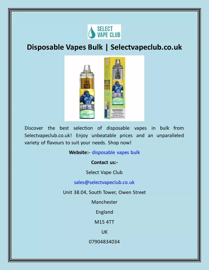 disposable vapes bulk selectvapeclub co uk