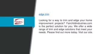 Edge Trim Fairchildindustries.com