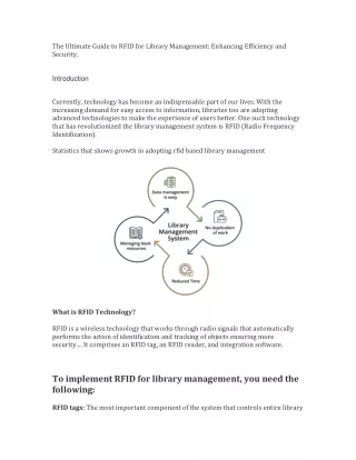 The Ultimate Guide to RFID for Library Management Enhancing Efficiency and Security.