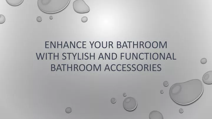 enhance your bathroom with stylish and functional bathroom accessories