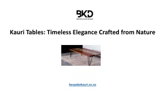 Kauri Tables Timeless Elegance Crafted from Nature