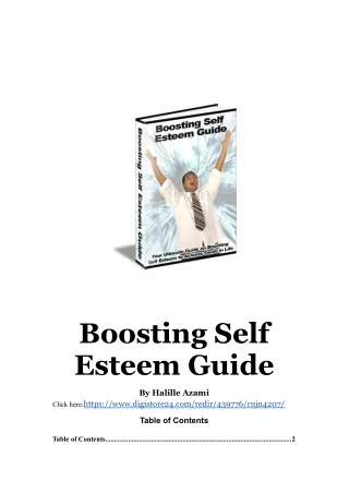 Boosting Self Esteem Guide