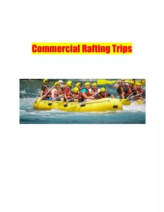 Commercial Rafting Trips