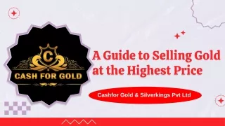 A Guide to Selling Gold at the Highest Price