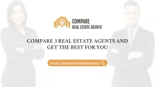 Compare 3 best real estate agents in your area with a simple online form!