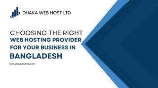 Choosing the Right Web Hosting Provider for Your Business
