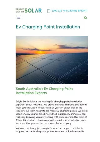 EV Charging Point Installation