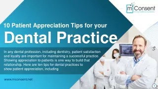 10 Patient Appreciation Tips for your Dental Practice