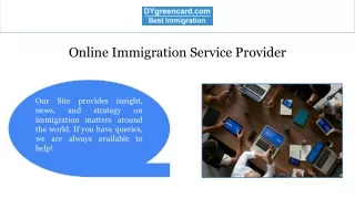 Online Immigration Service Provider | DYgreencard Inc