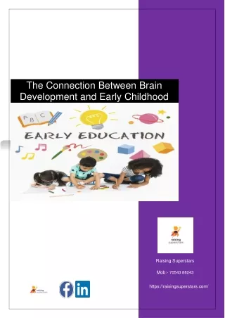 The Connection Between Brain Development and Early Childhood Education