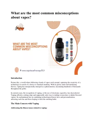 what are the most common misconceptions about