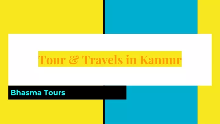 tour travels in kannur