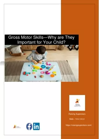 Gross Motor Skills—Why are They Important for Your Child